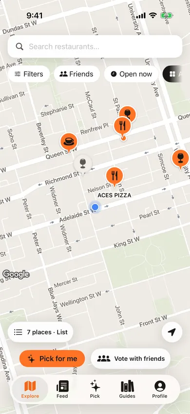The Locaro map with your pins