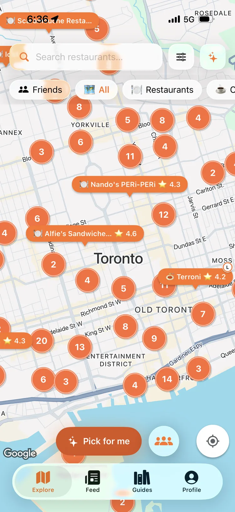 Locaro restaurant with AI snapshot