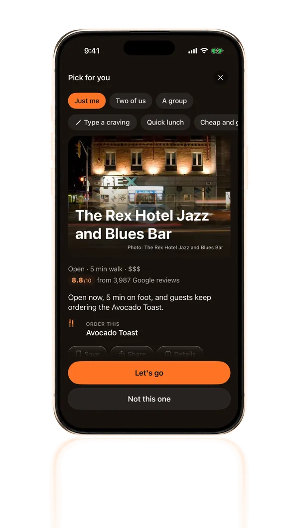 A Locaro pick: one restaurant with its score out of 10